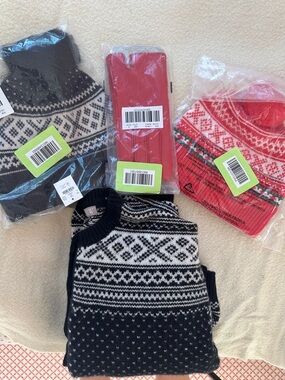 Black and White Nordic Knit Sweater
